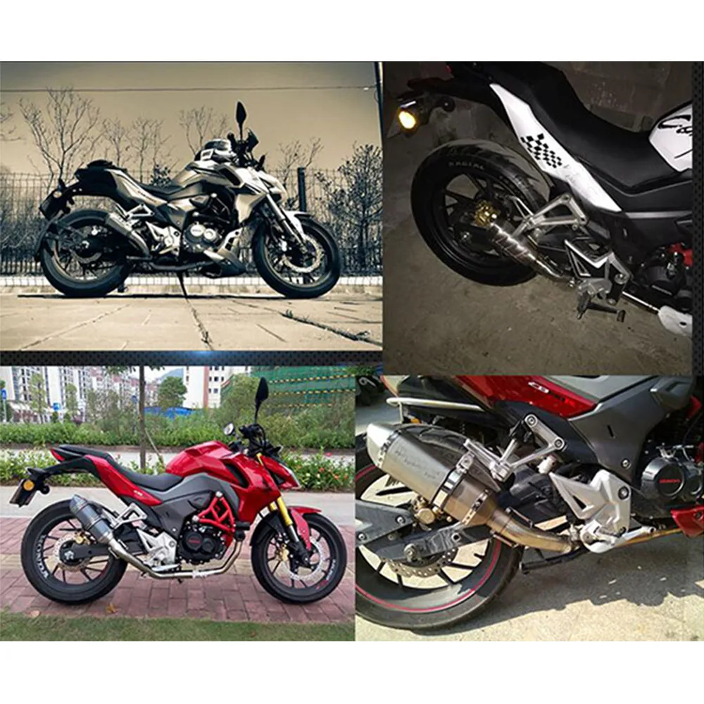 Slip on Motorcycle Exhaust Front Link Pipe For Honda CB190 CB190F CBF190 CBF190R Escape Moto Modify Muffler Titanium Alloy Tube - Image 6