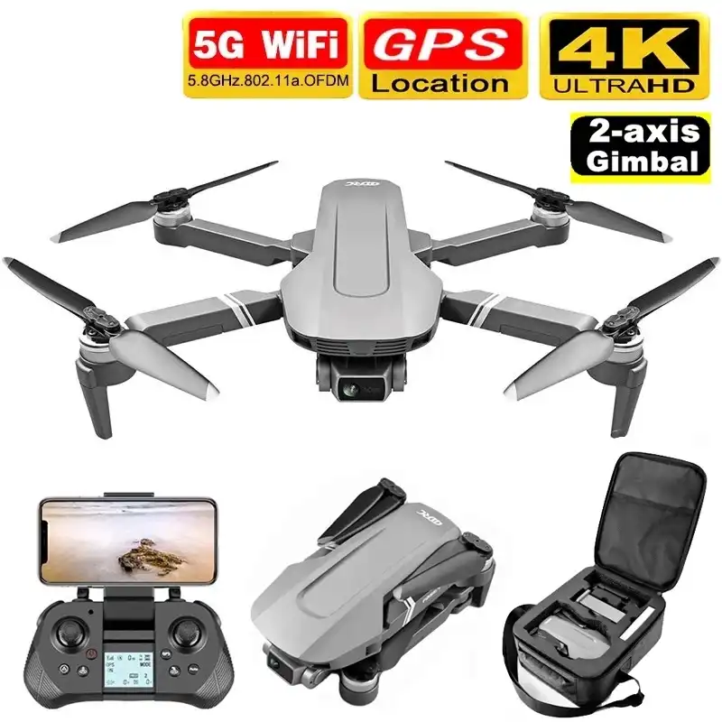 Новый GPS беспилотные летательные аппараты с 5G Wi Fi FPV 2 осевой 4K двойной Камера Anti
