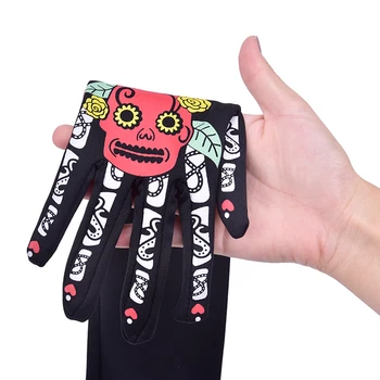 

SAFENH 1Pair Medium Long Skeleton Gloves Skull Bone Grimace Ghost Gloves Halloween Costume Accessory For Adults