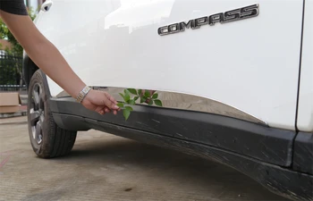 

ABS Door Decal Strip Cover Sheet Trim for Jeep Compass 2017+ Stylish Car Accessories Car Interiror Decoration Brand New