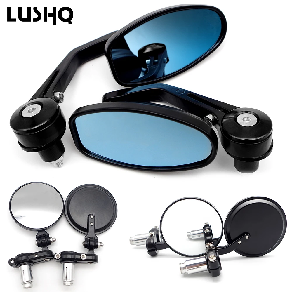 

motorcycle mirror Aluminum 7/8" 22mm bar end mirror for bmw motorcycle honda cbr 900 rr triumph street triple yamaha tracer 700