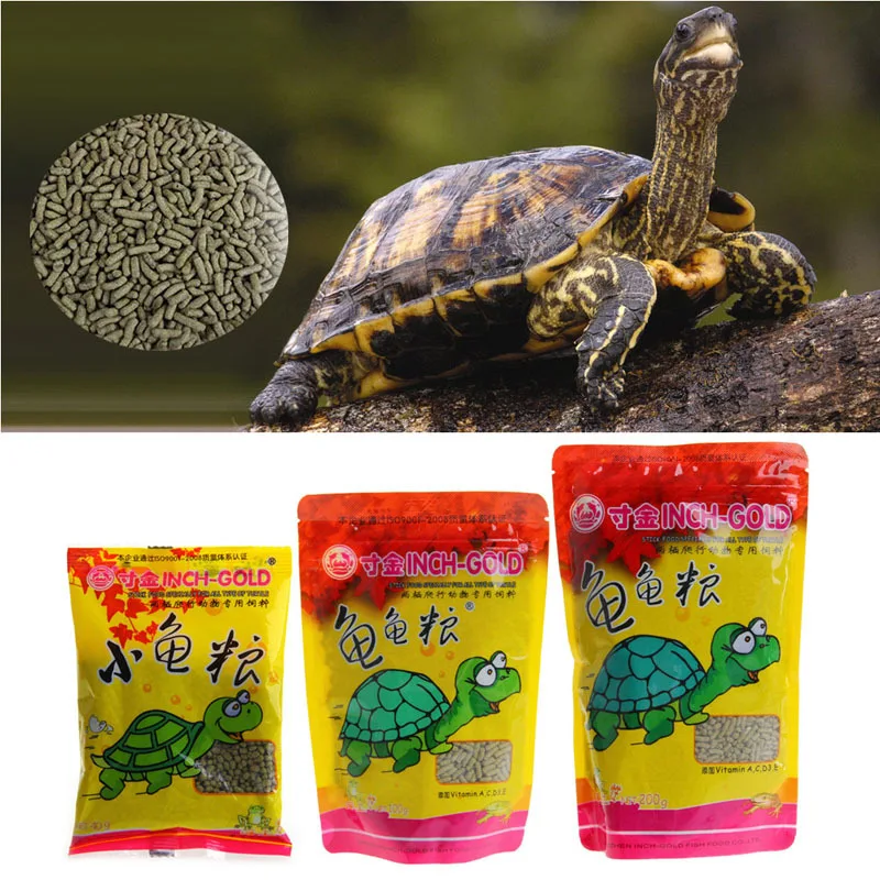 1PCS 40/100/200G Turtle Food Calsium Turtle Feed For All Type Of Reptile Tortoise Aquarium Fish Tank Aquatic Pet Supplies