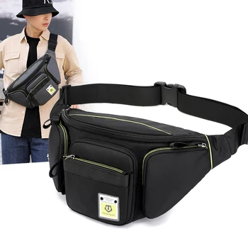 

Multi-pocket Men's Waist Packs 2020 New Waterproof Nylon Waist Bags Male Cross Body Pocket Boys Chest Pack Travel Man Fanny Pack