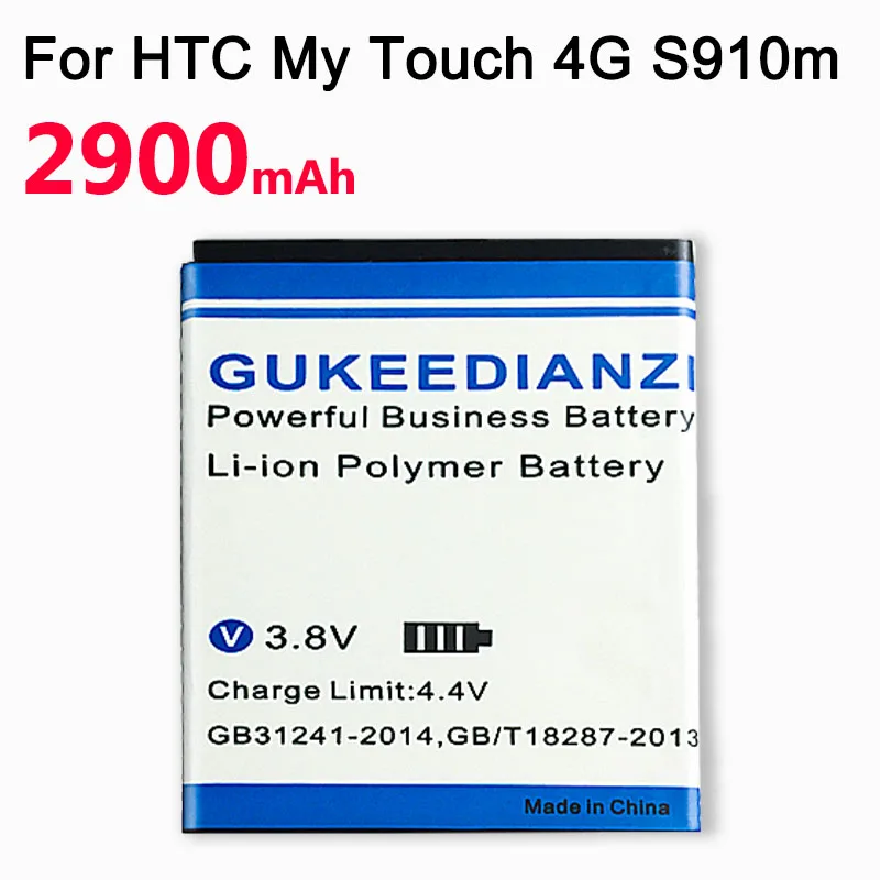 GUKEEDIANZI аккумулятор для мобильного телефона BD42100 для htc My Touch 4G HD S910m Panache gladier S610d Merge A610D 2900 мАч