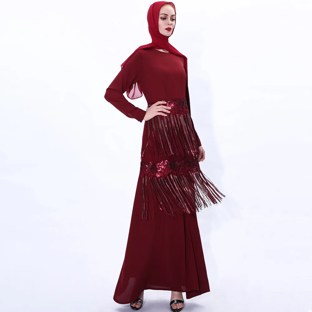 

African Clothes Muslim Hijab Dress Women Islamic clothing Abaya Sequin Pakistani Dresses Moroccan Kaftan Ramadan Burqa jubah