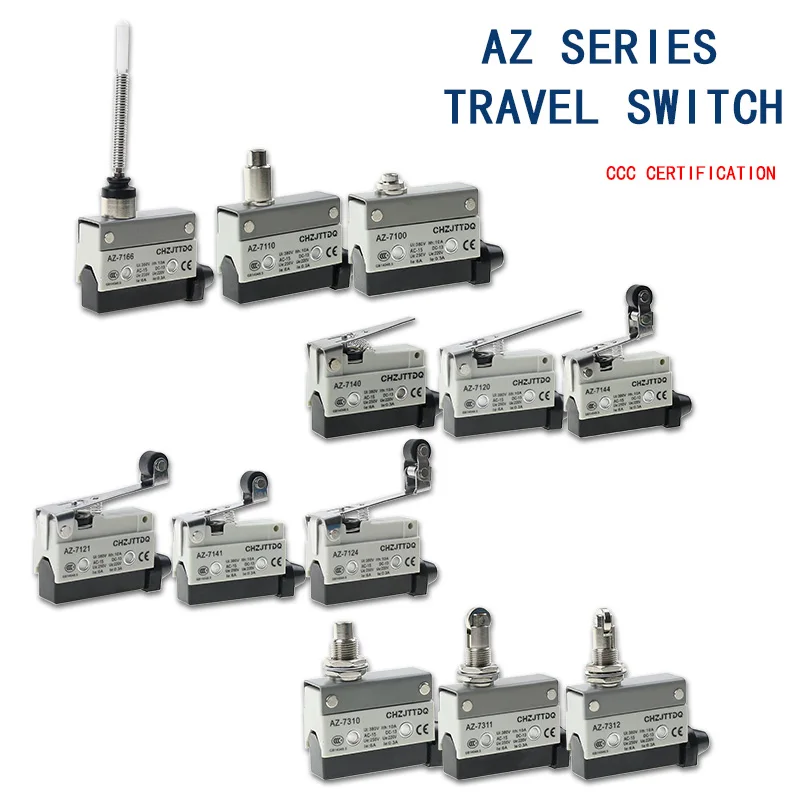 CHZJTTDQ Mikroschalter AZ -7141.AZ-7110.AZ-7121.AZ-7311.AZ-7100.AZ-7166.AZ-7124kleiner horizontaler Hubschalter Endschalter zurückgesetzt