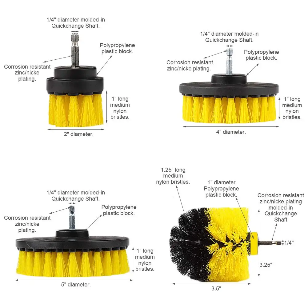5 шт. насадка в виде Щетки Набор скрабов аксессуары для мотоциклов с удлинителем для чистки автомобиля Универсальный Очиститель Набор щеток для мытья