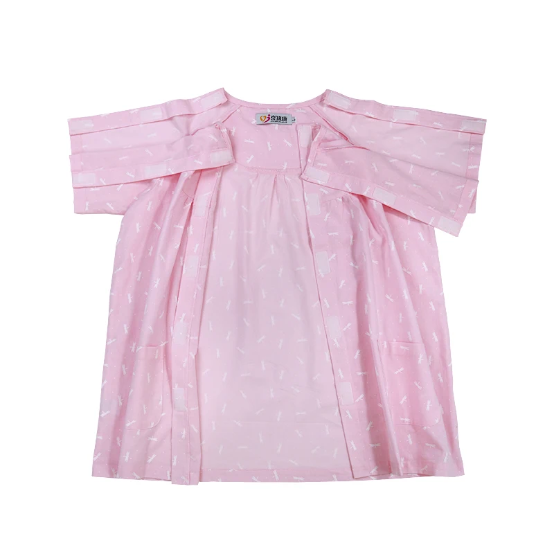 short sleeve pink Нижнее белье для ухода за больными, перелом кровать пациента паралича старый легко носить с больной одеждой при недержании у взрослых Одежда для кормления - Цвет: short sleeve pink