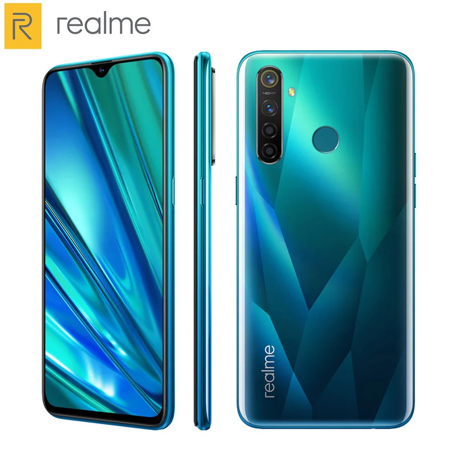 Оригинальная версия ЕС Realme 5 Pro мобильный телефон с двумя sim-картами 6," 1080x2340 4 ГБ/8 Гб ram 128 ГБ rom Snapdragon712 4035 мАч 48MP Android9.0