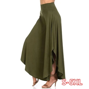 

Elegant Vintage Ruffles Wide Leg Pants Women High Waist Pleated Long Pants Femme Casual Loose Streetwear Belly Dance Trousers