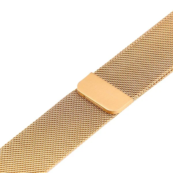 Gold Leecnuo Нержавеющая сталь ремешок для наручных часов для Apple Watch серии 1/2/3 ремешок ремень, 42 мм, 38 мм, версия металлическая Миланский ремешок для часов - Цвет ремешка: Gold