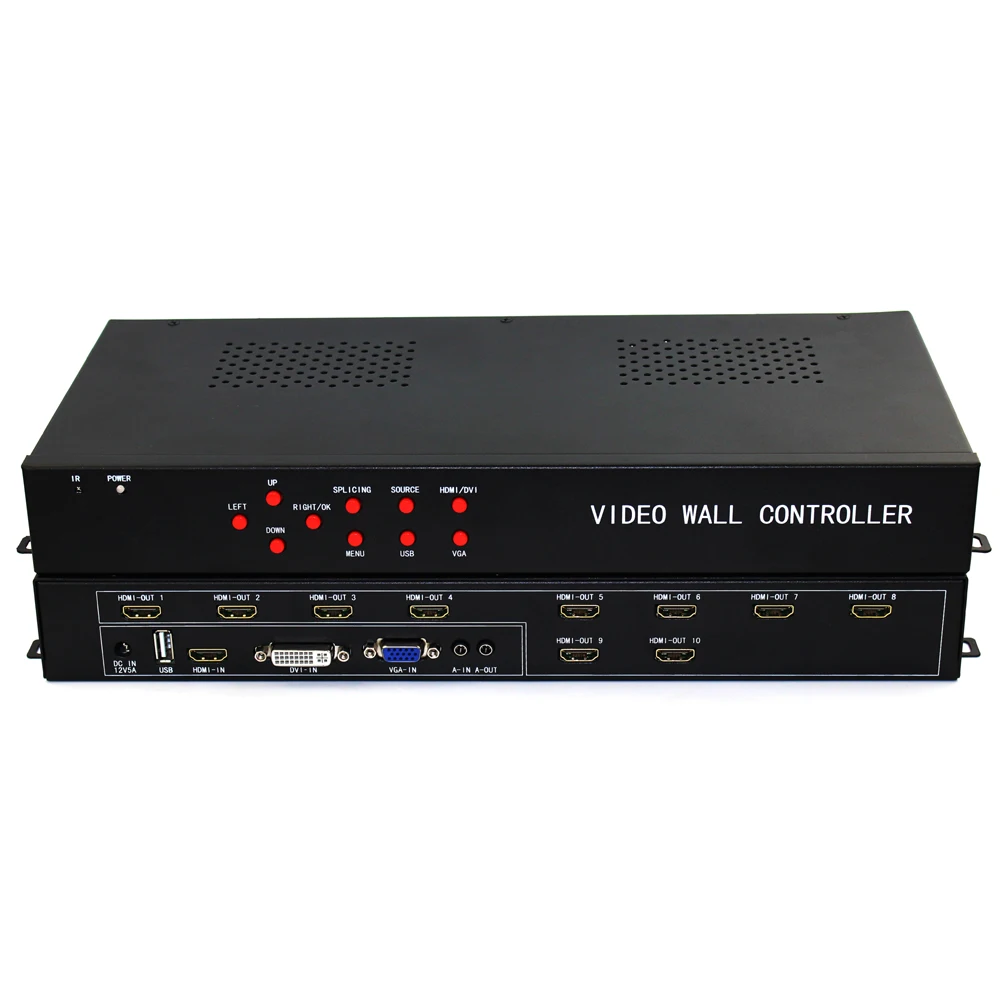 ISEEVY видео настенный контроллер 3x3 2x5 2x4 HDMI DVI VGA USB видео процессор для 9 ТВ Сращивание дисплей