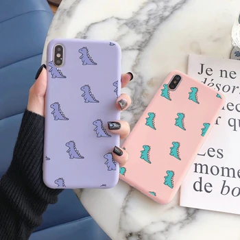 Cute Animal Dinosaur Coque For iPhone 12 Pro Max mini 11 11pro Xs Max Phone Case For iPhone 7 8 6 6S Plus 5 S SE 2020 X XR Cover 1
