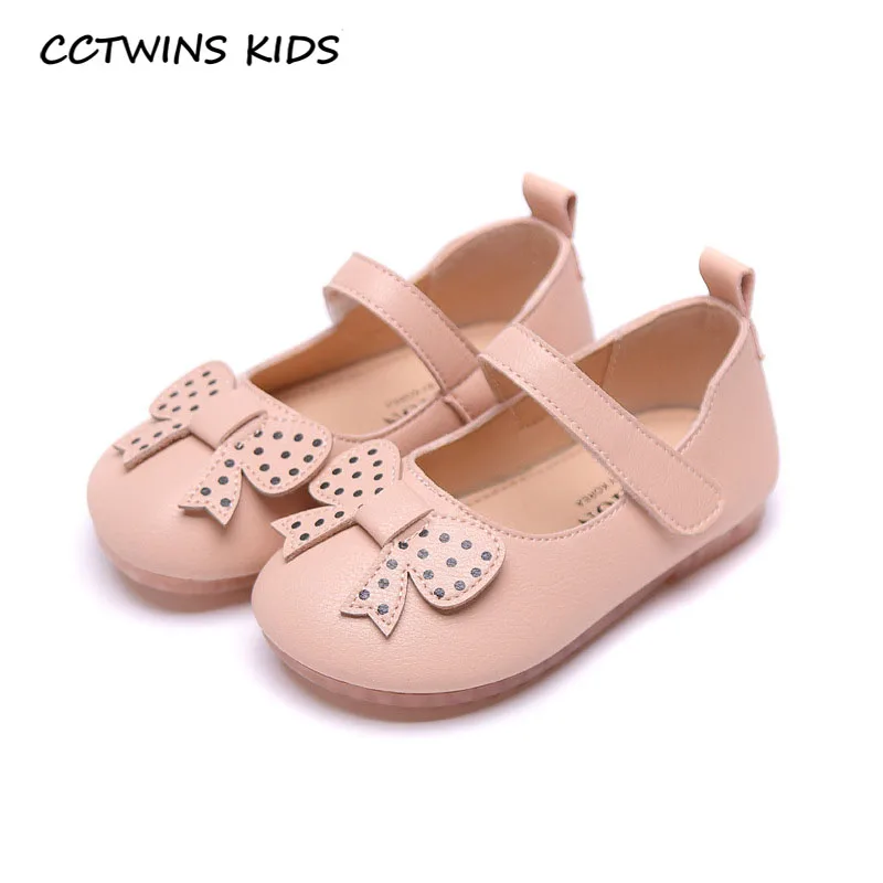 CCTWINS/детская обувь; коллекция года; сезон весна; Праздничная обувь с бабочками для маленьких девочек; модная детская обувь на плоской подошве в стиле принцессы Mary Jane; GM2524 - Цвет: Розовый