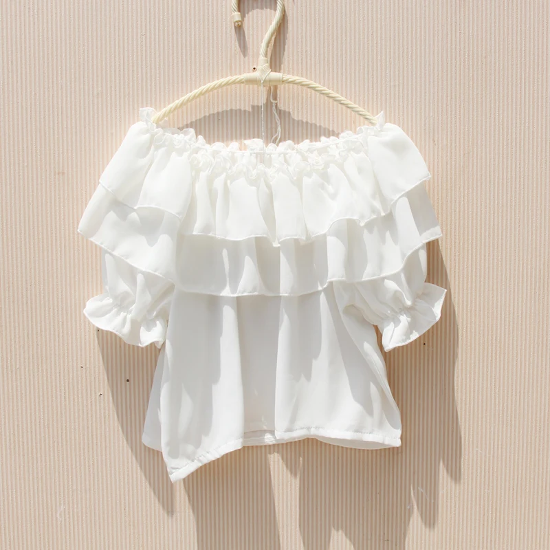 Girls' Chiffon Ruffle Blouse 2