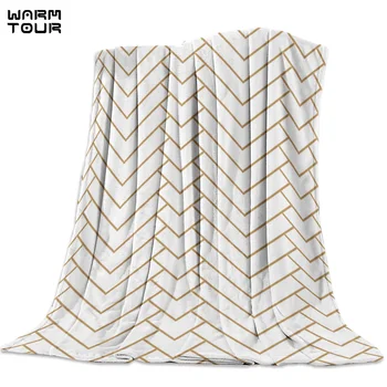 

Arrow Geometric Pattern Printed Nap Blanket Soft Comfortable Velvet Plush Geometric Blankets Warm Sofa Bed Sheets