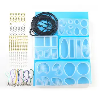 

4 Pack Ocean Style Mould Epoxy Resin Casting Island Shaped Pendant Resin Mold Jewelry Making Tools DIY Art Craft Project