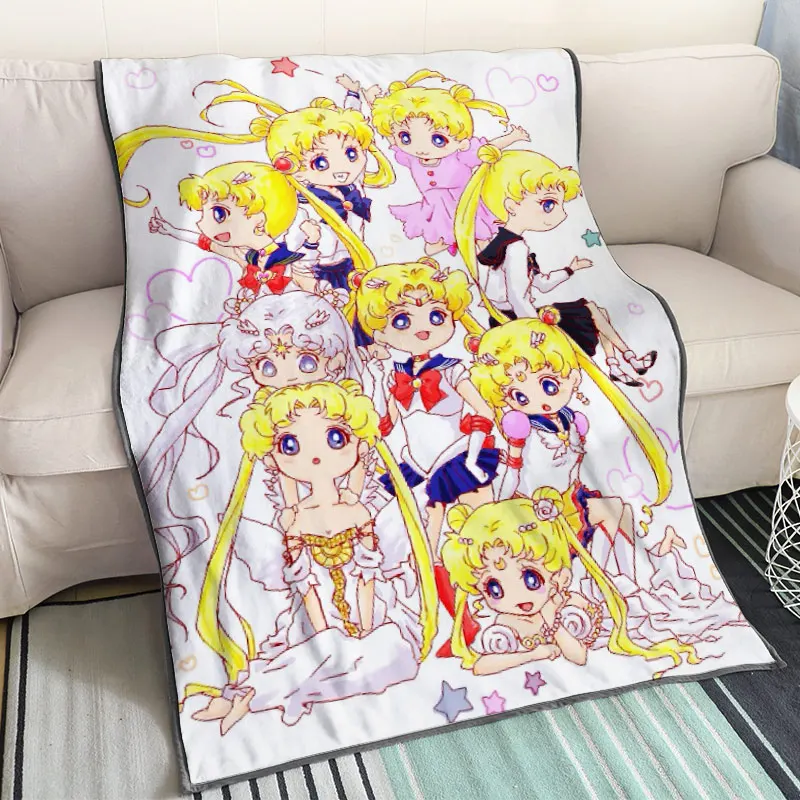 IVYYE Sailor Moon Аниме индивидуальное одеяло плюшевое бархатное теплое украшение кровать для дома плед для дивана s унисекс подарки Новинка - Цвет: see chart