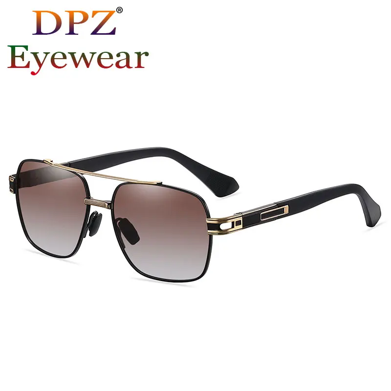 

2022 Fashion Pilot Style Polarized Metal Spring Hinge Sunglasses For Men Driving Vintage Classic Sun Glasses Oculos De Sol