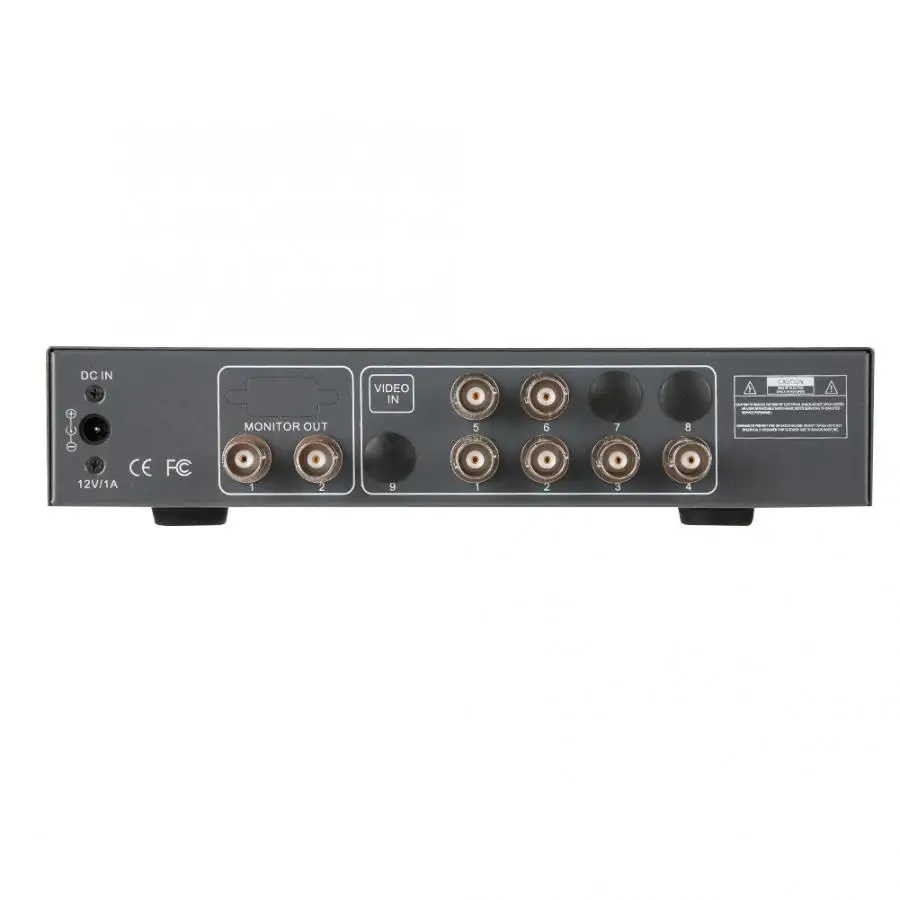 6CH Video Input Splitter Quad High Performance CCTV Processor NTSC/PAL