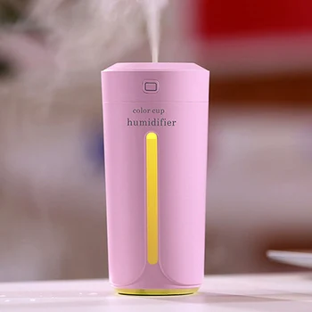 

Mute design 230ML Mini Air Humidifier Aroma Essential Oil Diffuser for Home Car USB Fogger Mist Maker with 7 color lights