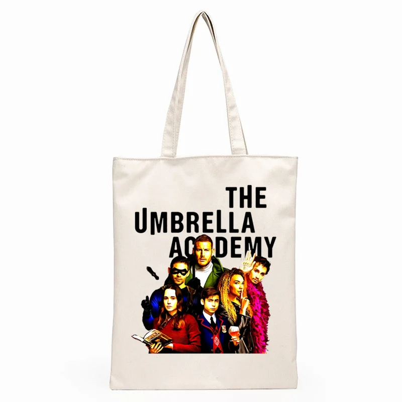 Женская Холщовая Сумка-тоут с принтом The Umbrella Академия ча-Диего Ваня Лютер