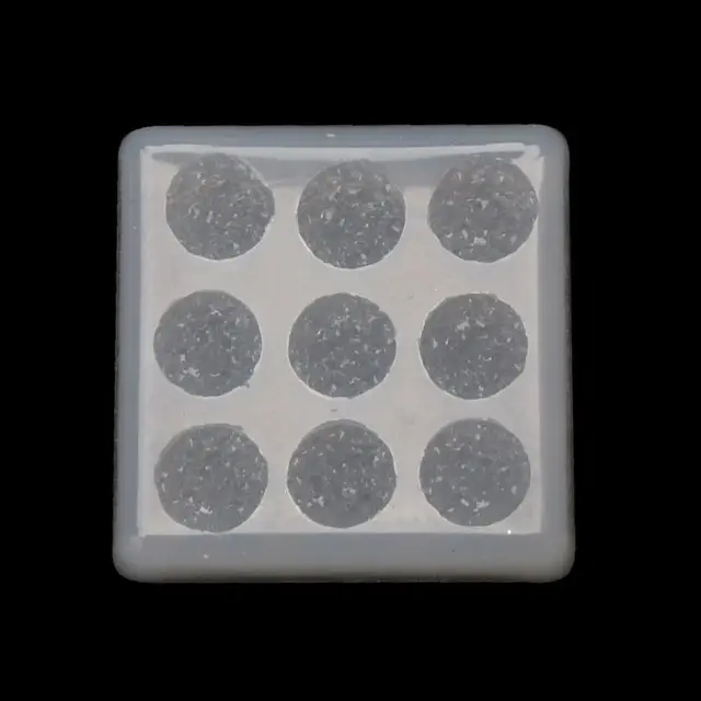 $US $1.69  12mm Crystal Cluster Mold Flat Round Resin Earrings Mold Jewelry Making Tool Craft Epoxy