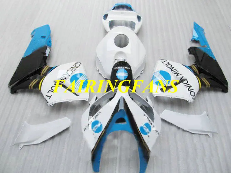 Комплект обтекателей для HONDA CBR600RR F5 05 06 CBR 600 RR CBR 600RR CBR600 2005 2006 Белый Синий Обтекатели кузова+ подарки HG51