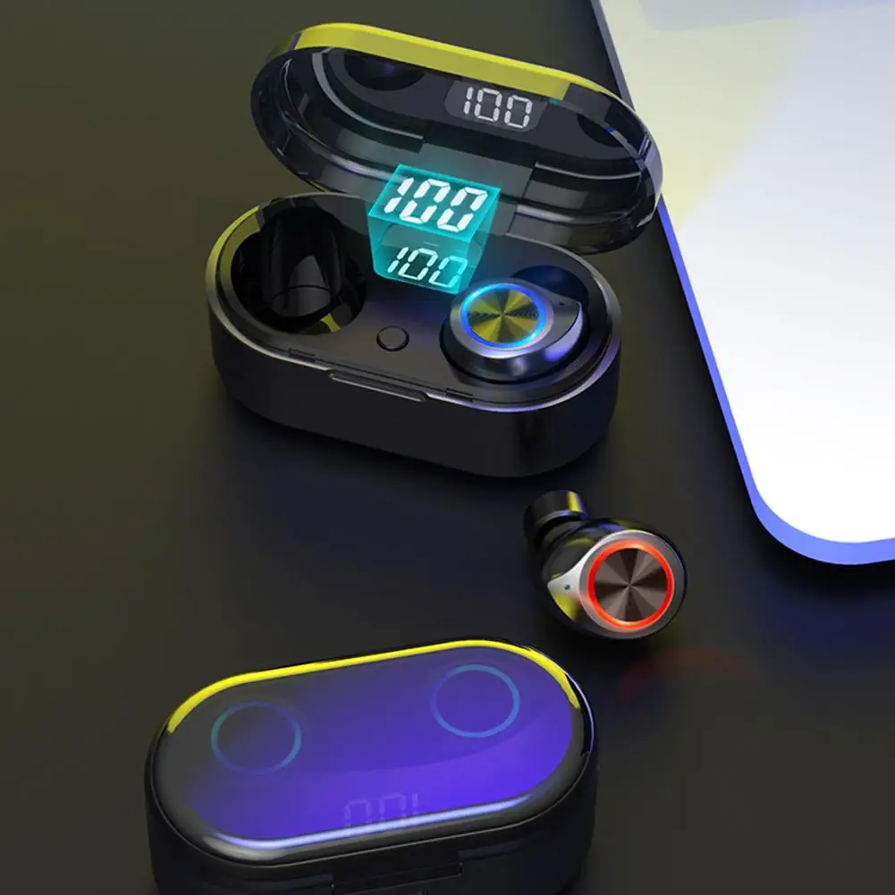 TW80 Bluetooth беспроводные наушники светодиодный цифровой дисплей TWS Bluetooth гарнитура 5,0 наушники шумоподавление