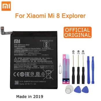 

Xiao Mi Original Phone Battery BM3F for Xiaomi Mi 8 Mi8 Explorer Transparent Exploration Edition 2900mAh Replacement Batteries