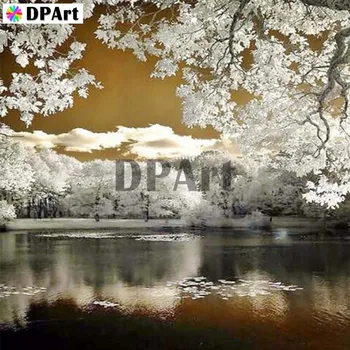 

Daimond Painting Full Square/Round Drill Snow Lake Scenery 5D Diamond Rhinestone Embroidery Painting Cross Stitch Picture M288