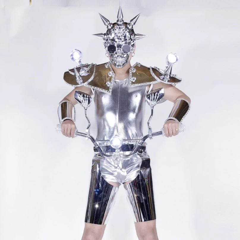 silver disco costume