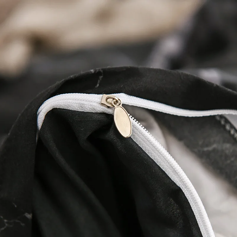 Комплект постельного белья Постельное белье однотонное Мраморное облицовочное покрытие для дизайна с наволочками 2/3 шт Твин/Квин/Кинг/одиночный/двойной размер