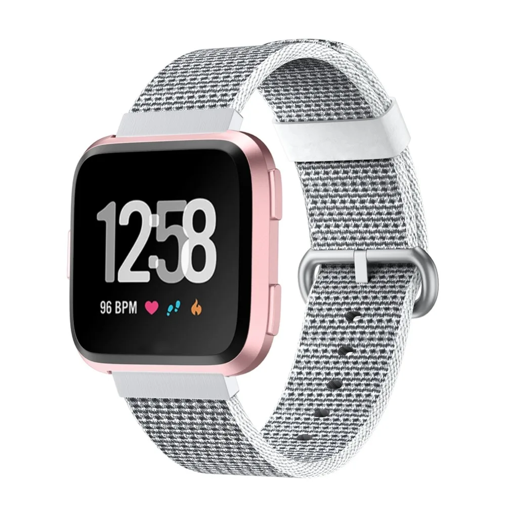 Регулируемый сменный ремешок для наручных часов Аксессуары Для Fitbit Versa нейлоновый штырь с пряжкой Ремешки для наручных часов