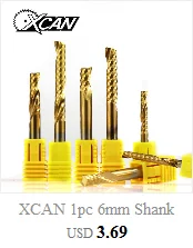 XCAN 1 шт. 6 мм хвостовик R0.25/R0.5/R0.75/R1.0/R1.5/R2.0 коническая сферическая Концевая фреза фрезерный станок с ЧПУ Гравировальный Бит концевой фреза