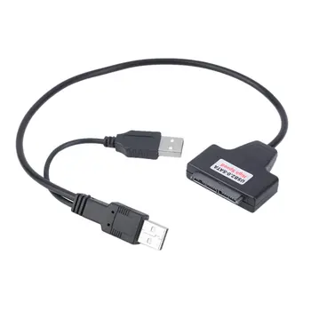 

USB to SATA Adapter Cable USB 2.0 to 1.8 inch 7+9 16 Pin Micro SATA Adapter Converter For Desktop Laptop PC HDD Hard Drive Black
