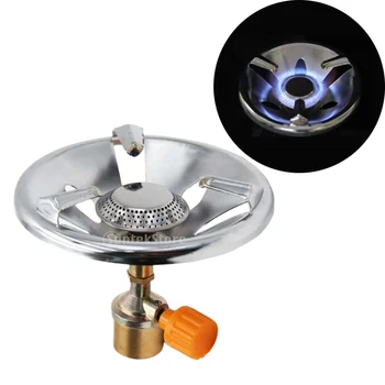 

Outdoor Gas Stove Portable Propane Camp Stove with Adjustable Burner Lighter Hiking Camping Traveling Cooking Tool