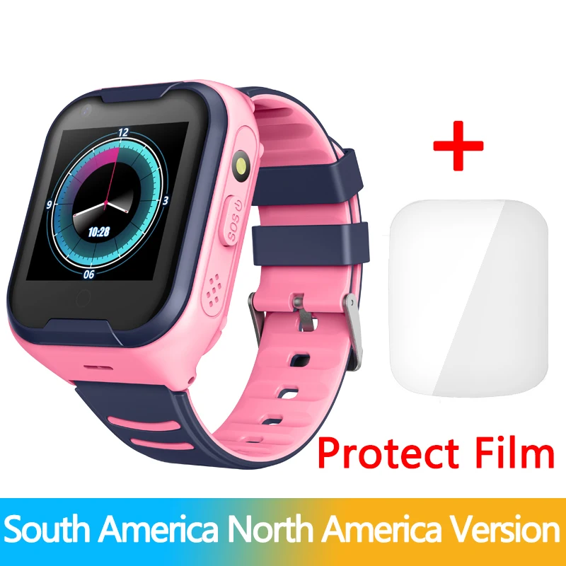 pink 1 Torntisc 1,4 дюймов ips экран 4G Дети gps Смарт часы AI SOS Видеозвонок 650 мАч долгое время ожидания дети Smartwatch для детей - Цвет: pink 1