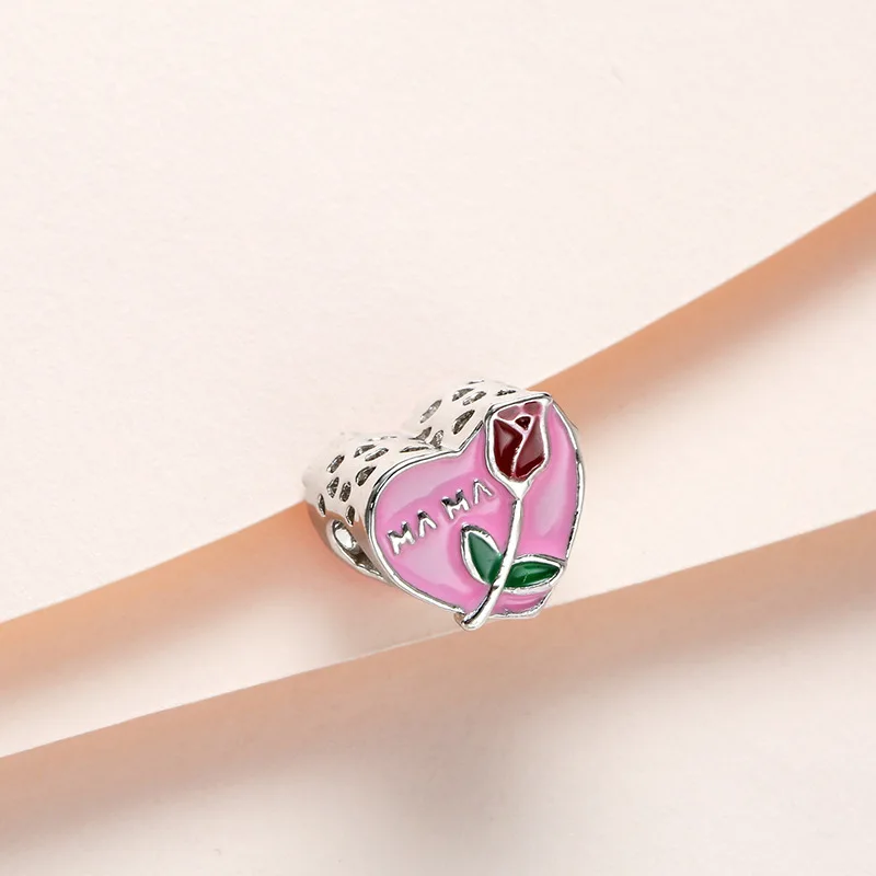DIY Серебряный Шарм Подходит браслет Pandora бусины 925 пробы серебряные ювелирные изделия для женщин подарок на Рождество/День Святого Валентина
