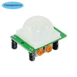 Lot de modules pour détecteur de mouvement PIR Arduino, ensemble de 5 pièces SR501, HC SR501, ajustable IR, capteur à infrarouge pyroélectrique, 