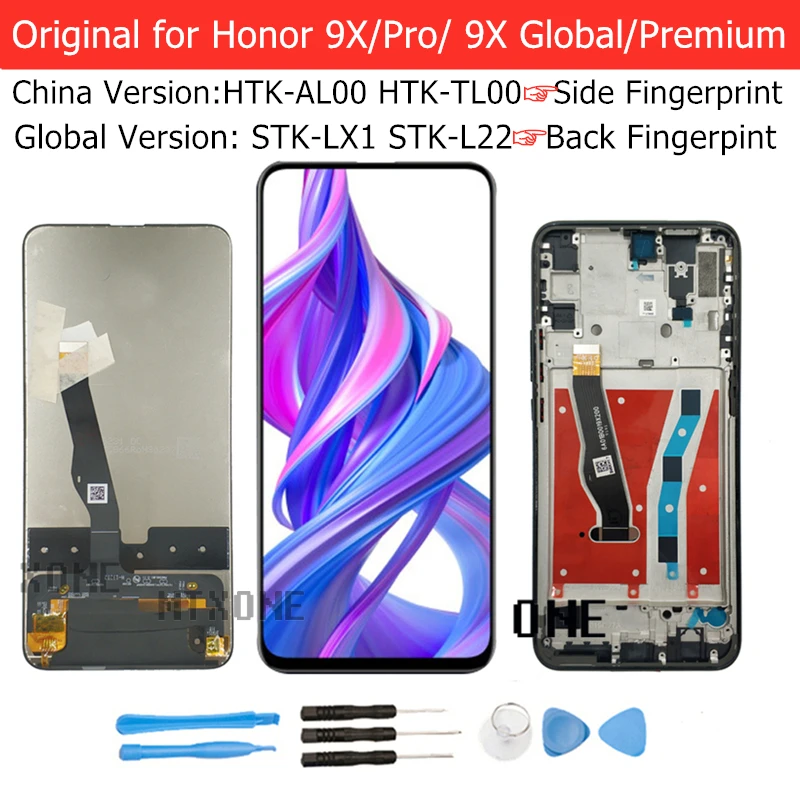 Оригинальный сенсорный ЖК дисплей для Huawei Honor 9X цифровой преобразователь