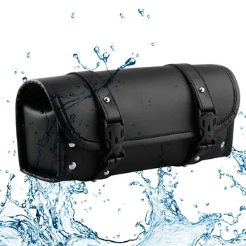 

Hanging Saddle Bag Stylish Practical PU Leather Tool Storage Motorcycle Sided Tail Wear Resistant Large Capacity Universal