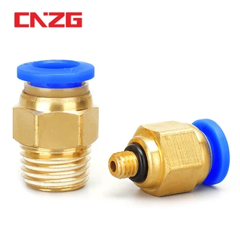 

PC Air Pneumatic Fitting Quick Connector m5 4mm 6mm 8mm 10mm 12mm Male Thread 1/4 1/2 1/8 3/8 Compressed Hose Tube Pipe