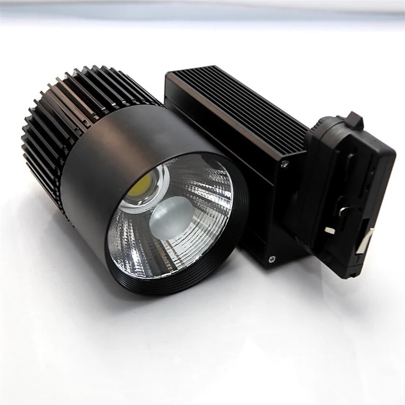 알루미늄 실내 조명 COB LED 트랙 조명, 가정용 LED 다운라이트, 의류 신발 상점, 산업용, 40W, AC110V, 220V, 12V