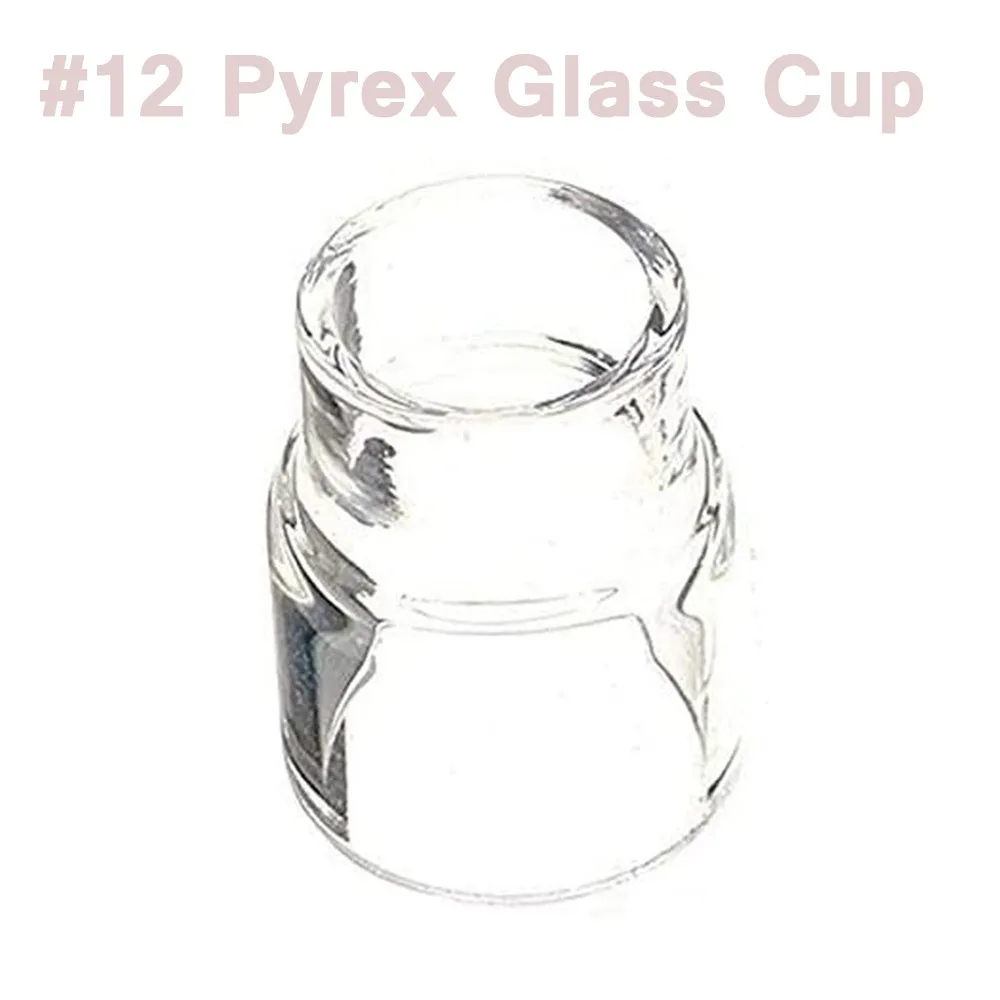 Welding torch 6PCS #12 Glass Cup TIG Welder Torch Gas Lens Filters O-rings For WP9/20 WP17/18/26 WP24/25 TIG Torches Welding Accessories