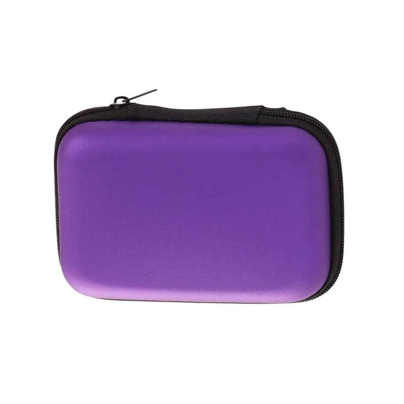 2 шт. Горячая отделка контейнеры органайзер для путешествий телефон зарядное устройство кабель для наушников цифровой ящик для хранения сумка для гарнитуры сумки новые - Цвет: Purple