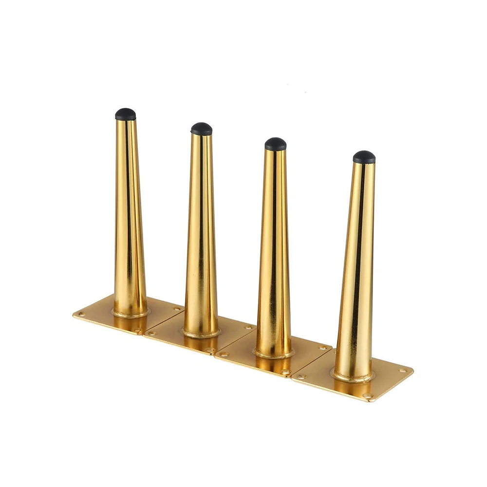 4pcs Metal Furniture legs Straight Cone And Oblique Cone Table Leg Sofa Chair Leg coffee tables Furniture fittings,15/20/25/30CM