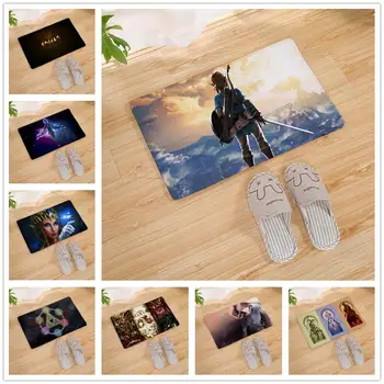 

Legend Of Zelda Pattern Door carpet Outdoor Entrance Welcome Pad Soft Rug Doormat Indoor Bathroom Kitchen Carpet Floor Mats