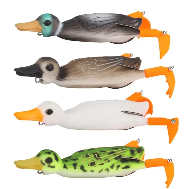 US $6.52 Soft Lure Fishing Duck Frog Bait Topwater Simulation Floating Artificial Bait