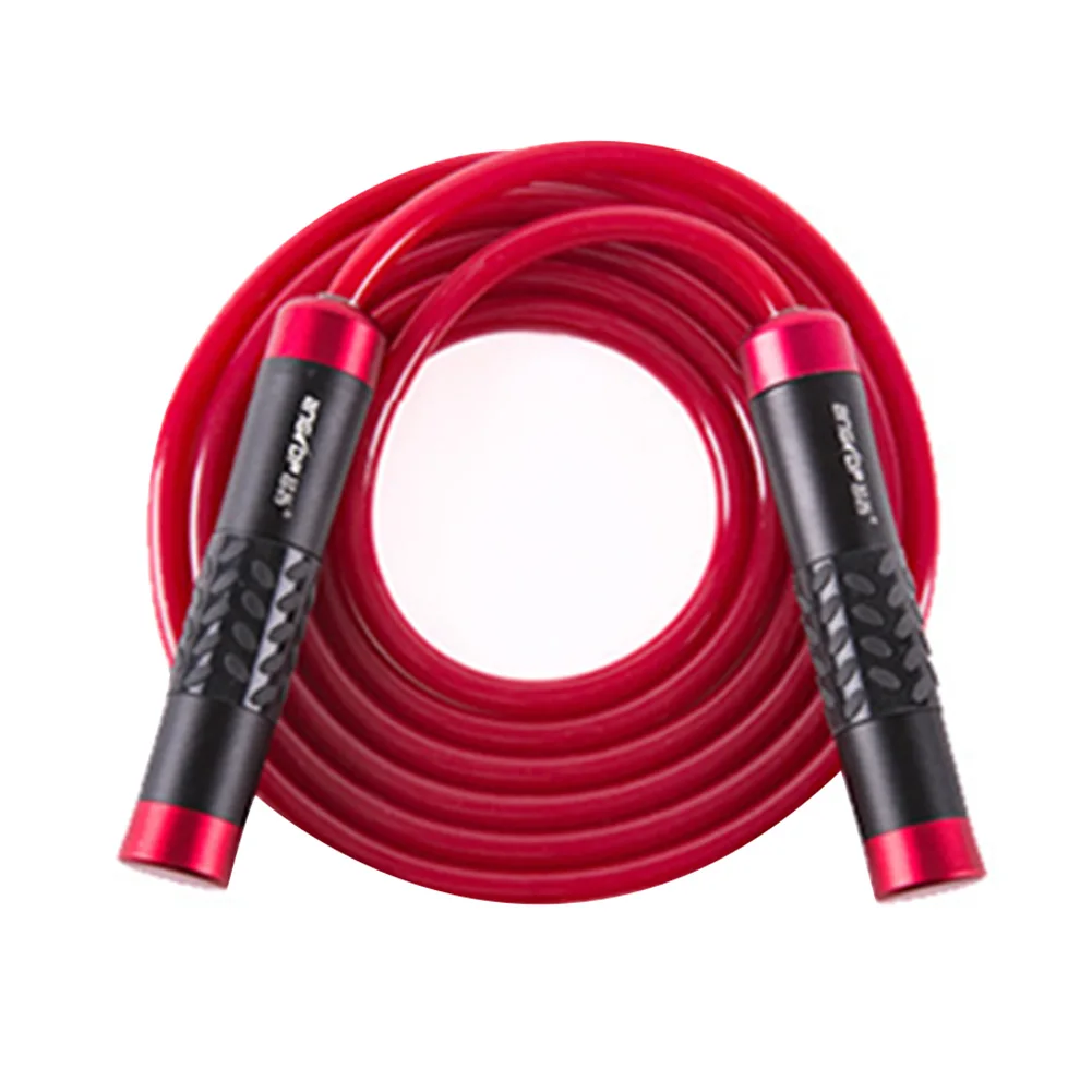 red plastic 3 метров высокопроизводительный Опора Скакалка тренажерный зал упражнение скакалка алюминиевая рукоятка Bold ПВХ веревочка тренажер для фитнеса B2 - Цвет: red plastic
